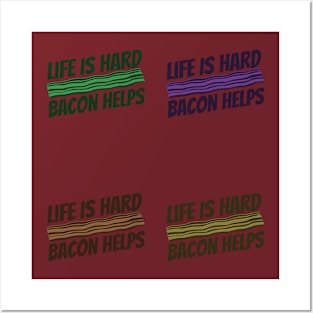 Bacon Bacon Bacon Posters and Art